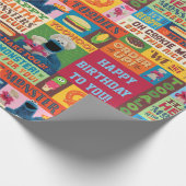 Cookie Monster's Foodie Truck Pattern Cadeaupapier (Hoek)