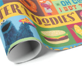 Cookie Monster's Foodie Truck Pattern Cadeaupapier (Rol Hoek)