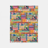 Cookie Monster's Foodie Truck Pattern Fleece Deken (Voorkant)