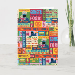 Cookie Monster's Foodie Truck Pattern Kaart