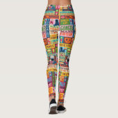 Cookie Monster's Foodie Truck Pattern Leggings (Achterkant)