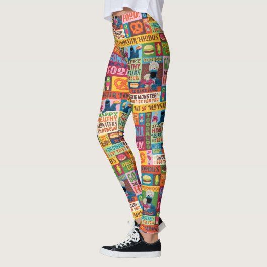 Cookie Monster's Foodie Truck Pattern Leggings (Links)