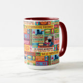 Cookie Monster's Foodie Truck Pattern Mok (Voorkant rechts)