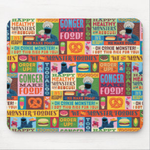 Cookie Monster's Foodie Truck Pattern Muismat