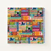 Cookie Monster's Foodie Truck Pattern Notitieboek (Achterkant)