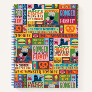 Cookie Monster's Foodie Truck Pattern Notitieboek