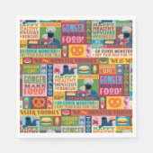 Cookie Monster's Foodie Truck Pattern Servet (Voorkant)