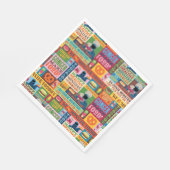 Cookie Monster's Foodie Truck Pattern Servet (Hoek)