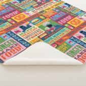 Cookie Monster's Foodie Truck Pattern Sherpa Deken (3/4)