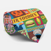 Cookie Monster's Foodie Truck Pattern Stropdas (Opgerold)