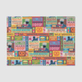 Cookie Monster's Foodie Truck Pattern Tissuepapier (Voorkant)