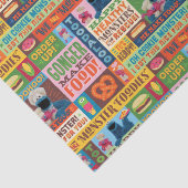 Cookie Monster's Foodie Truck Pattern Tissuepapier (Detail)