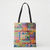 Cookie Monster's Foodie Truck Pattern Tote Bag (Voorkant)