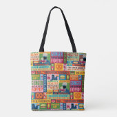 Cookie Monster's Foodie Truck Pattern Tote Bag (Achterkant)