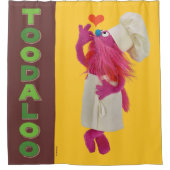 Cookie Monster's Foodie Truck | Toodaloo Douchegordijn (Voorkant)