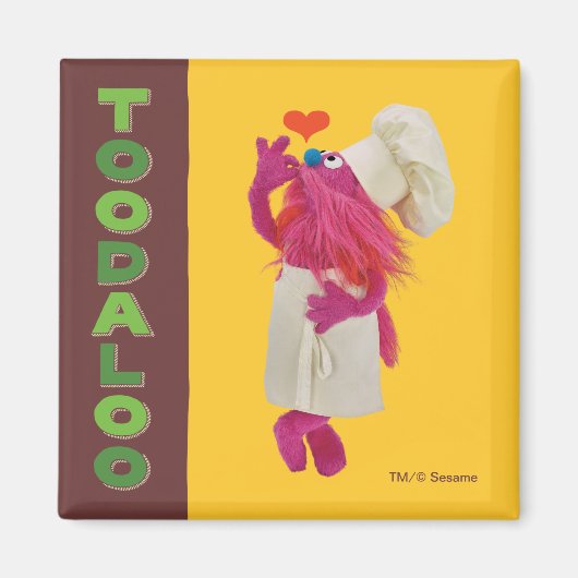 Cookie Monster's Foodie Truck | Toodaloo Magneet (Voorkant)