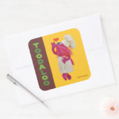 Cookie Monster's Foodie Truck | Toodaloo Vierkante Sticker (Envelop)