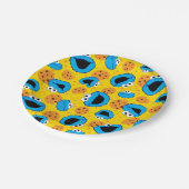 Cookie Monter en Cookies Pattern Papieren Bordje (Gekanteld)