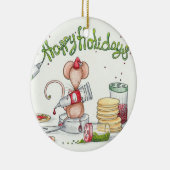 Cookie Mouse Keramisch Ornament (Rechts)