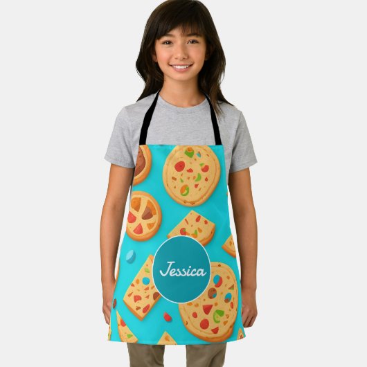 Cookie Mozaïek Kleurrijk Gepersonaliseerd Patroon Schort (Insitu)