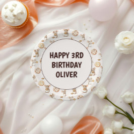 Cookie & Muis Kids Verjaardag Uitnodiging Papieren Bordje