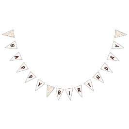 Cookie & Muis Kinder Partij Bunting Flags Vlaggetjes