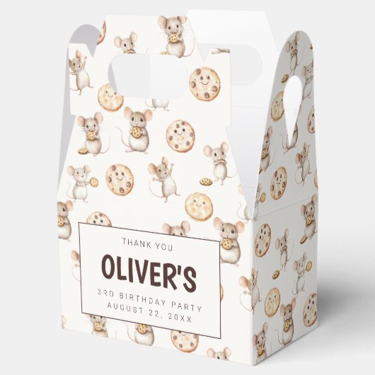 Cookie & Muis Thema Verjaardagsfeest Favoriet Box Bedankdoosjes (Geopend)
