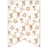 Cookie & Muis Verjaardagsfeest Bunting Flags Vlaggetjes (Eerste vlag)