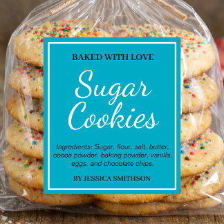 Cookie (of elke andere tekst) Thuisgemaakt label C Wijn Etiket