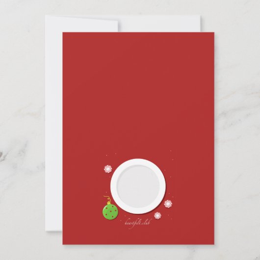 Cookie Party Holiday Uitnodiging (Achterkant)