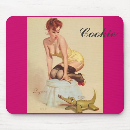 Cookie Pin-up mousepad Muismat (Voorkant)