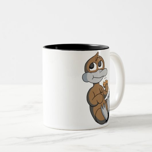 Cookie Platypi-Mok Tweekleurige Koffiemok (Voorkant rechts)