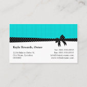 Cookie Poppen Turquoise Visitekaartje (Achterkant)