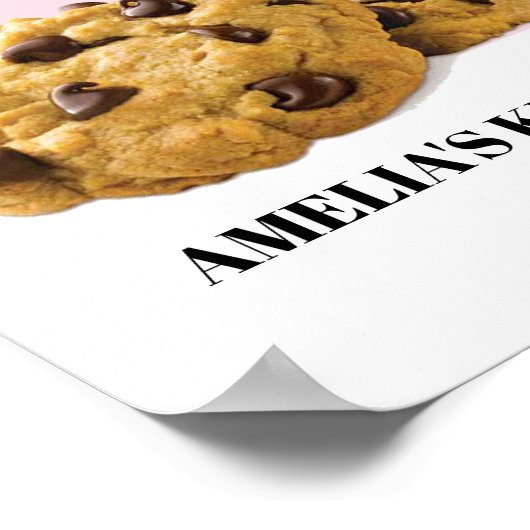Cookie Poster, Keuken Wall Art, Bakkerij Art Print (Hoek)