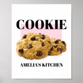 Cookie Poster, Keuken Wall Art, Bakkerij Art Print (Voorkant)
