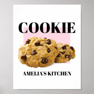Cookie Poster, Keuken Wall Art, Bakkerij Art Print