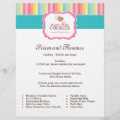 Cookie-prijslijstbrochure Flyer (Voorkant)