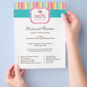 Cookie-prijslijstbrochure Flyer (Hand)