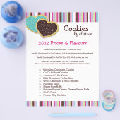 Cookie-prijslijstbrochure Flyer (Enkel)