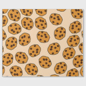 cookie print op crèmeinpakpapier cadeaupapier (Vlak)