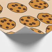 cookie print op crèmeinpakpapier cadeaupapier (Hoek)