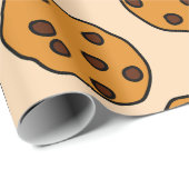 cookie print op crèmeinpakpapier cadeaupapier (Rol Hoek)