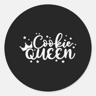 Cookie Queen Cupcake Baker Ronde Sticker