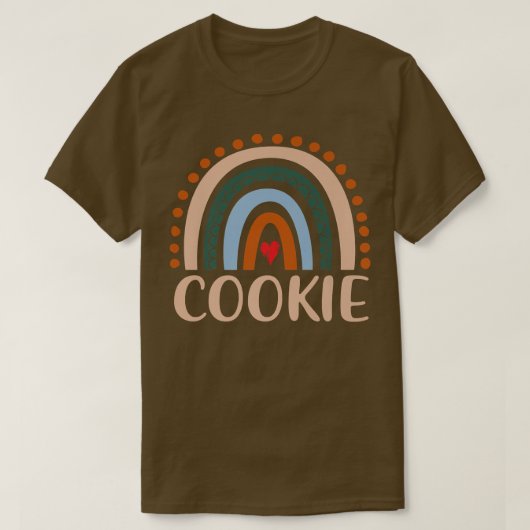 Cookie Rainbow Grandma Cute Moederdag Funny Cook T-shirt (Design voorkant)