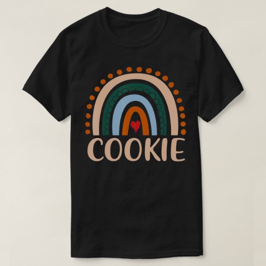 Cookie Rainbow Grandma Cute Moederdag Funny Cook T-shirt (Design voorkant)
