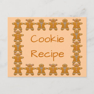 Cookie Recipe~Gingerbrood~Customize Briefkaart