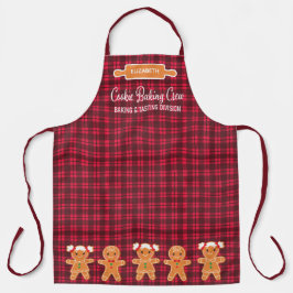 Cookie Red Pset Gingerbrood Monogram Baken Schort
