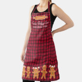 Cookie Red Pset Gingerbrood Monogram Baken Schort (Insitu)