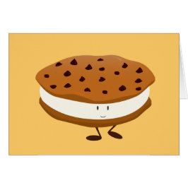 Cookie sandwich voor het glimlachen van chocoladec