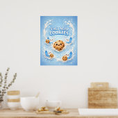 Cookie Schattig Kawaii Zoete Stemming Poster (Keuken)